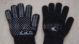 供应环保腈纶纱魔术点胶手套（环保胶材质）